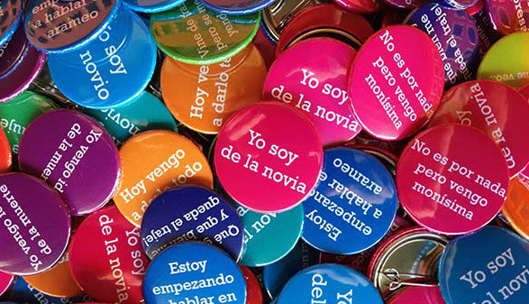 Chapas para bodas y otros eventos