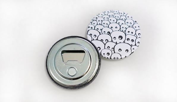 Chapas abridor imán personalizadas, doble utilidad !